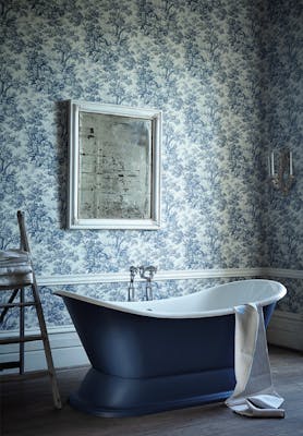 Stag Toile Bathroom