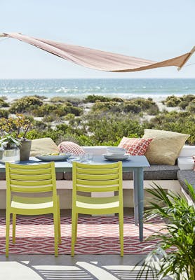 Pale Lime Coastal Dining